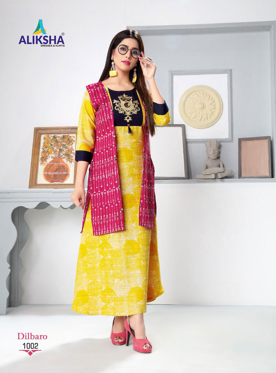 Dilbaro Vol-1 Aliksha Rayon Peek Anarkali Pattern Kurtis Dilbaro Vol-1 Aliksha Rayon Peek Anarkali Pattern Kurtis